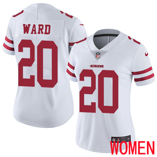 San Francisco 49ers Limited White Women Jimmie Ward Road NFL Jersey 20 Vapor Untouchable